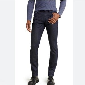 JOHN VARVATOS Bowery Dark Denim Jeans Size 31 Slim Straight Mid Rise